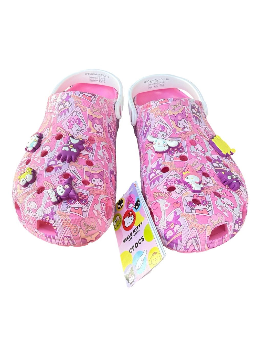 Hello Kitty Crocs Larger Size Women’s 13 New With Tags